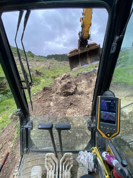 Digger at work